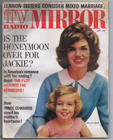 ORIGINAL Vintage 1962 TV Radio Mirror Magazine Jackie Caroline Kennedy 