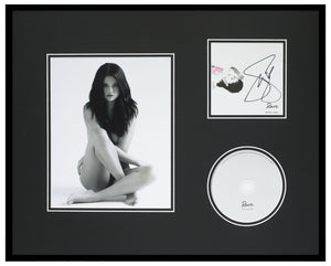 Selena Gomez Signed Framed 16x20 Rare CD + Photo Display  