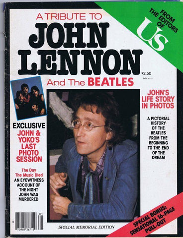 ORIGINAL Vintage 1980 US Magazine Tribute to John Lennon Beatles