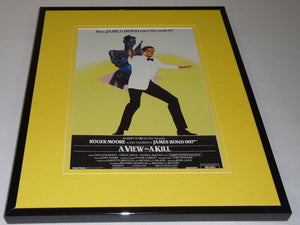 A View to A Kill James Bond UK Framed 11x14 Repro Poster Display Roger Moore