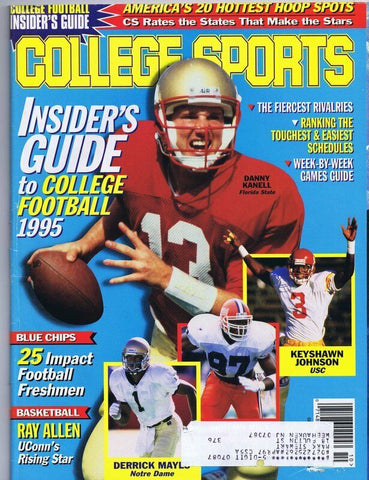 ORIGINAL Vintage 1995 College Sports Magazine Danny Kanell Keyshawn Johnson