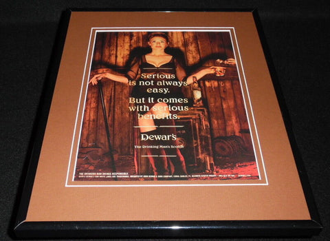 2012 Dewar's Scotch Sexy Girl Framed 11x14 ORIGINAL Vintage Advertisement