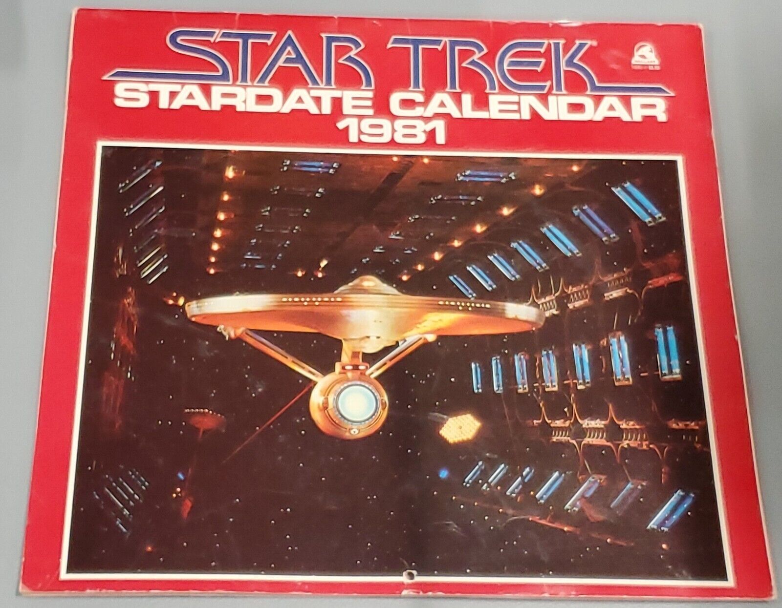 VINTAGE 1981 Star Trek Stardate Calendar William Shatner Leonard Nimoy