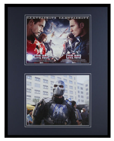 Frank Grillo Signed Framed 16x20 Photo Set AW Civil War Crossbones