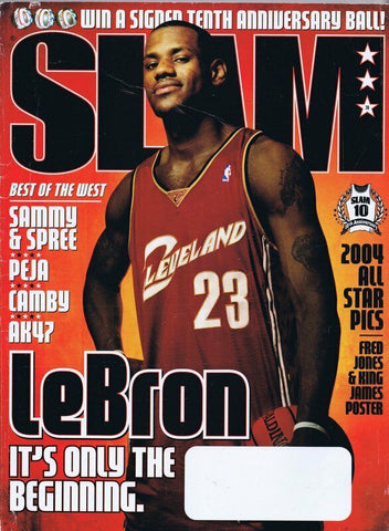 ORIGINAL Vintage May 2004 Slam Magazine Lebron James Cavaliers Rookie Cover