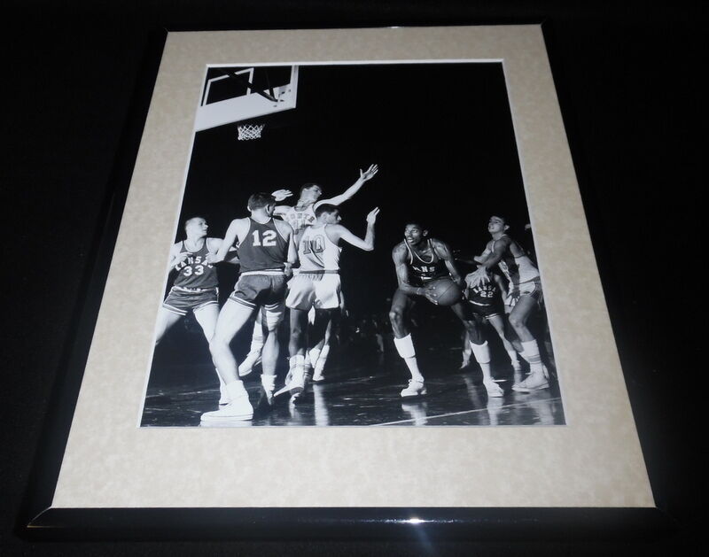 Wilt Chamberlain Framed 11x14 Photo Display Kansas Jayhawks