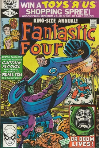 Fantastic Four Annual #15 ORIGINAL Vintage 1980 Marvel Comics