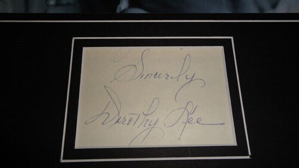 Dorothy Lee Signed Framed 11x14 Photo Display 