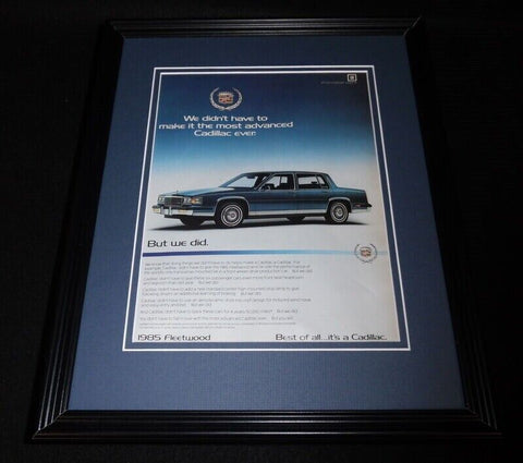 1984 Cadillac Fleetwood 11x14 Framed ORIGINAL Vintage Advertisement