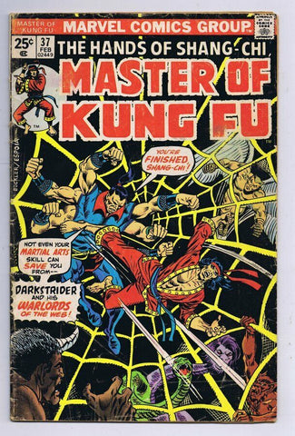 Master of Kung Fu #37 ORIGINAL Vintage 1976 Marvel Comics Shang Chi