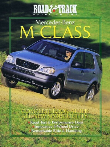 ORIGINAL Vintage 1997 Road + Track Guide to Mercedes Benz M Class 