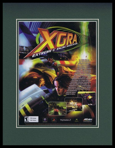 XGra 2003 PS2 XBox Framed 11x14 ORIGINAL Vintage Advertisement 