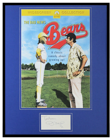 Tatum O'Neal Signed Framed 16x20 Bad News Bears Poster Display