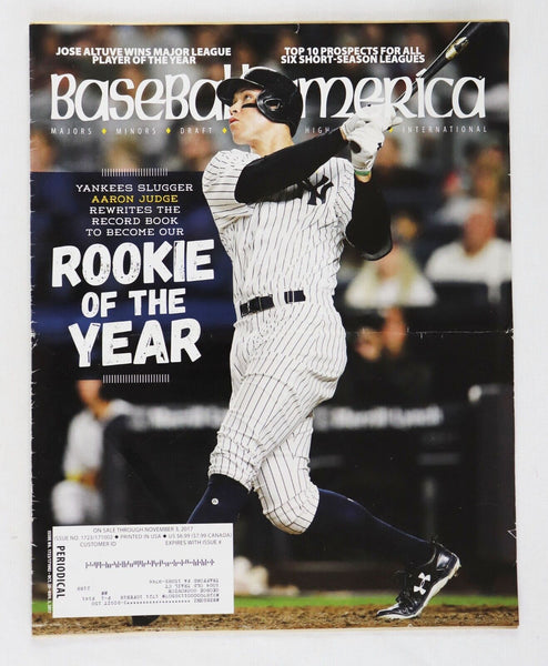 2017 Baseball America Magazine Aaron Judge ROY Cover Yankees