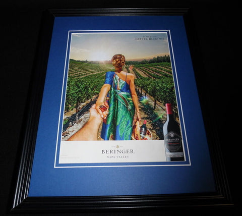 2016 Beringer Napa Valley Wine Framed 11x14 ORIGINAL Advertisement