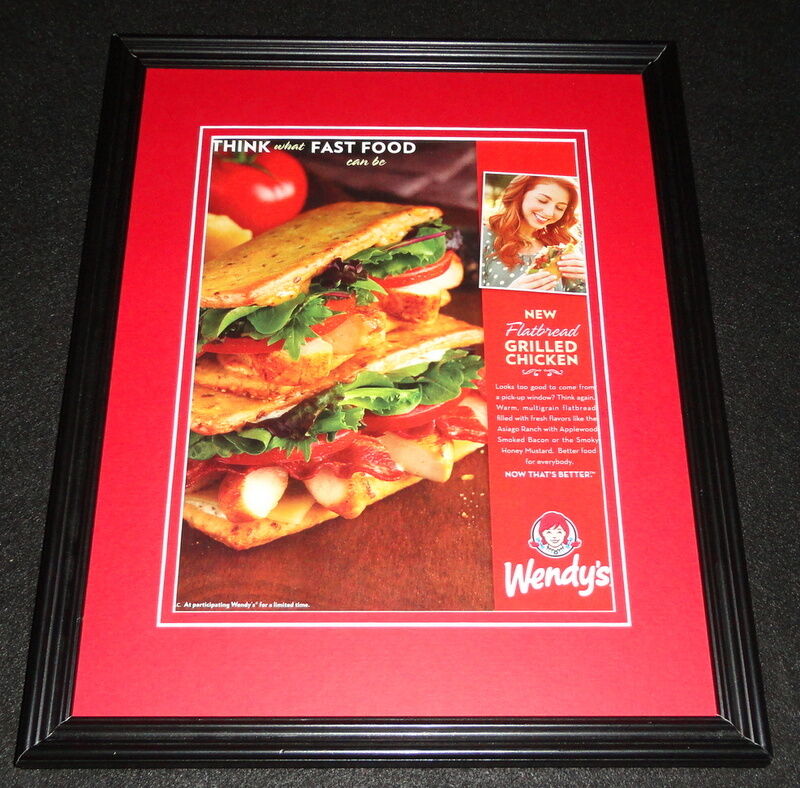 Wendy's Chicken 2013 Morgan Smith Goodwin 11x14 Framed ORIGINAL Advertisement 