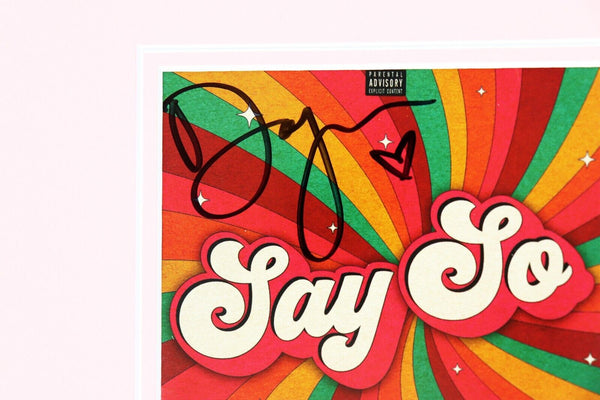 Doja Cat Signed Framed 16x20 Say So CD & Photo Display