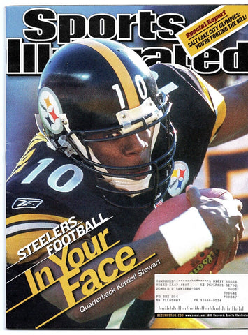 Dec 10 2001 Sports Illustrated Magazine Kordell Stewart Steelers