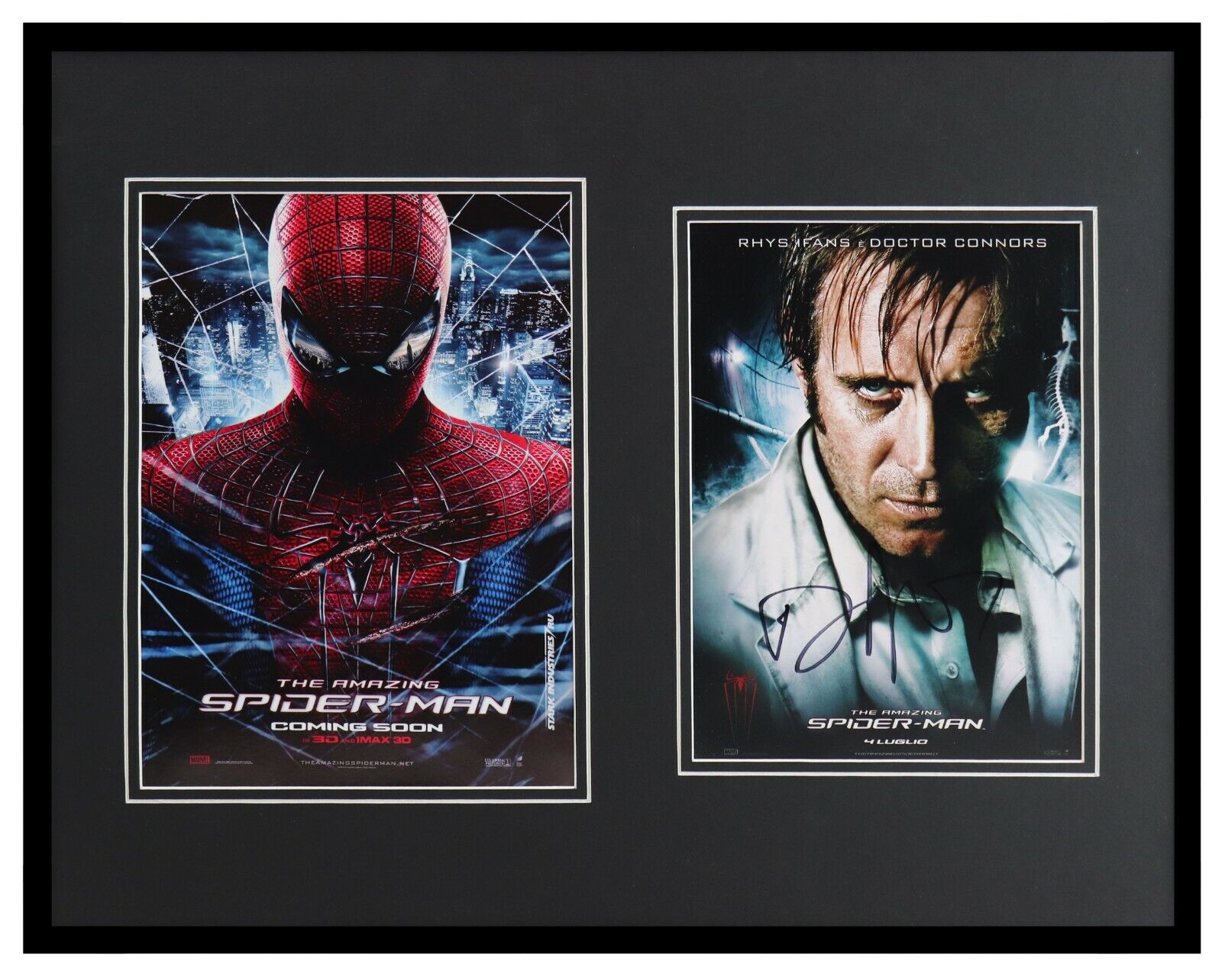 Rhys Ifans Signed Framed 16x20 Photo Set AW Spider-Man Lizard