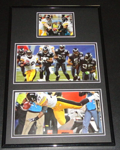 Willie Parker Super Bowl XL Record TD Run Framed 11x17 Photo Set Steelers