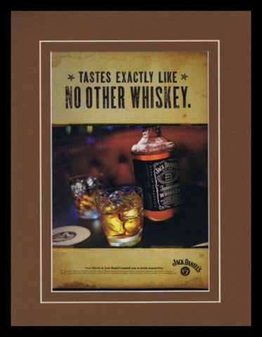 1998 Jack Daniel's Whiskey Framed 11x14 ORIGINAL Vintage Advertisement