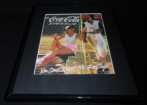 1987 Coca Cola Coke Classic / Baseball Framed 11x14 ORIGINAL Advertisement B