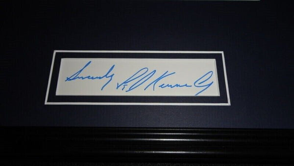 Ted Kennedy Signed Framed 11x14 Photo Display 