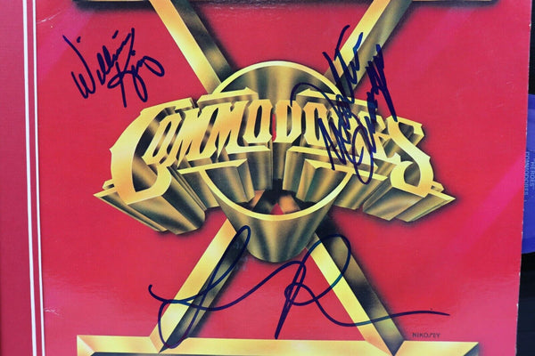 The Commodores Group Signed Framed 1980 Heroes Record Album Display