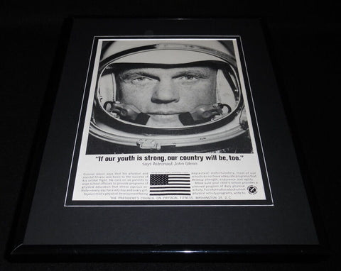 John Glenn 1963 President's Council 11x14 Framed ORIGINAL Vintage Advertisement