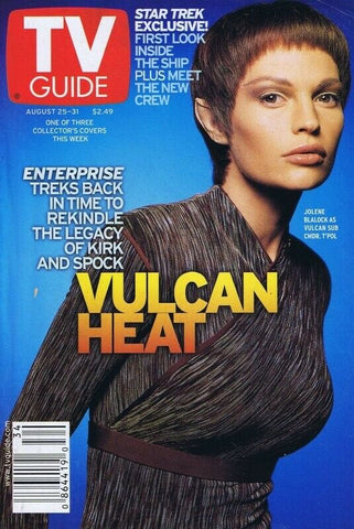 ORIGINAL Vintage Aug 25 2001 TV Guide No Label Jolene Blalock Star Trek