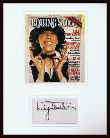 Lily Tomlin Signed Framed 11x14 Rolling Stone Cover Display