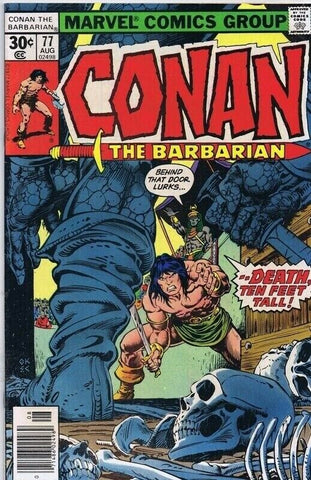 Conan the Barbarian #77 ORIGINAL Vintage 1977 Marvel Comics 