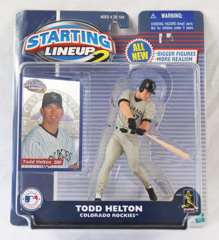 VINTAGE SEALED 2001 Starting Lineup SLU Figure Todd Helton Rockies