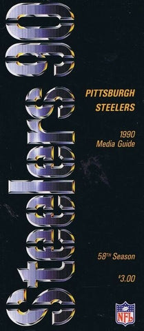 ORIGINAL Vintage 1990 Pittsburgh Steelers Media Guide