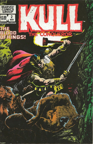 Kull the Conqueror #2 ORIGINAL Vintage 1983 Marvel Comics  