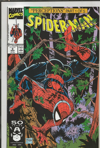 Spider-Man #8 ORIGINAL Vintage 1991 Marvel Comics 