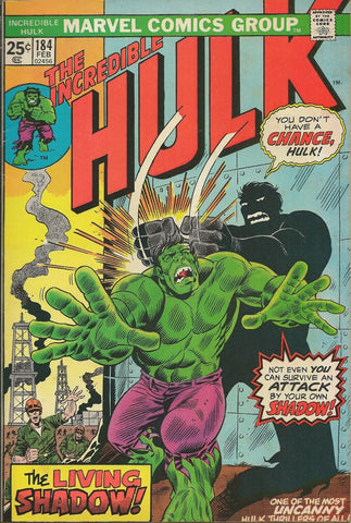 Incredible Hulk #184 ORIGINAL Vintage 1975 Marvel Comics Kaa