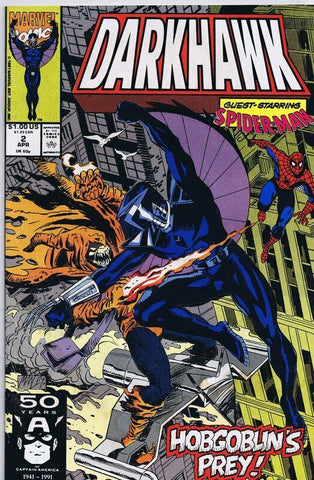 Darkhawk #2 ORIGINAL Vintage 1991 Marvel Comics 2nd Appearance