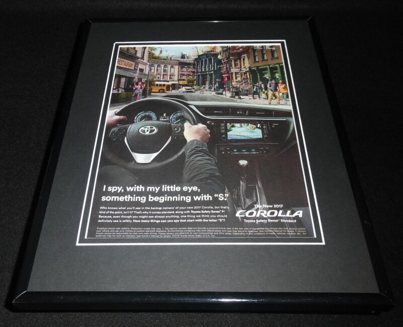 2017 Toyota Corolla Framed 11x14 ORIGINAL Advertisement 