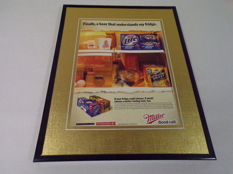 2004 Miller Lite Beer Framed 11x14 ORIGINAL Vintage Advertisement