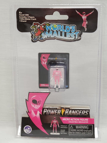 NEW SEALED Super Impulse World's Smallest Power Rangers Pink Action Figure