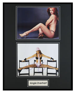 Angie Everhart Signed Framed 16x20 Photo Set AW Stockings Heels