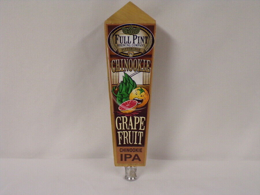 ORIGINAL Full Pint Brewing Pittsburgh Chinkookie Grapefruit Beer Tap Handle 