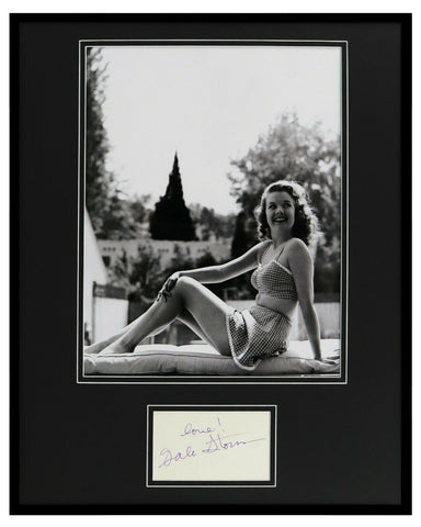 Gale Storm Signed Framed 16x20 Swimsuit Photo Display 