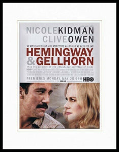 Hemingway & Gellhorn 2012 HBO 11x14 Framed ORIGINAL Advertisement Nicole Kidman