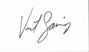 Vincent Gardenia Signed 3x5 Index Card Little Shop of Horrors C