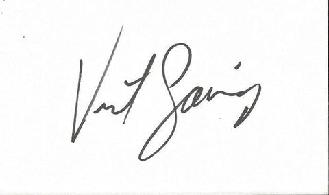 Vincent Gardenia Signed 3x5 Index Card Little Shop of Horrors C