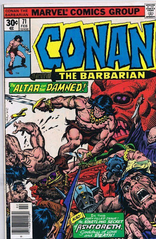 Conan the Barbarian #71 ORIGINAL Vintage 1977 Marvel Comics 