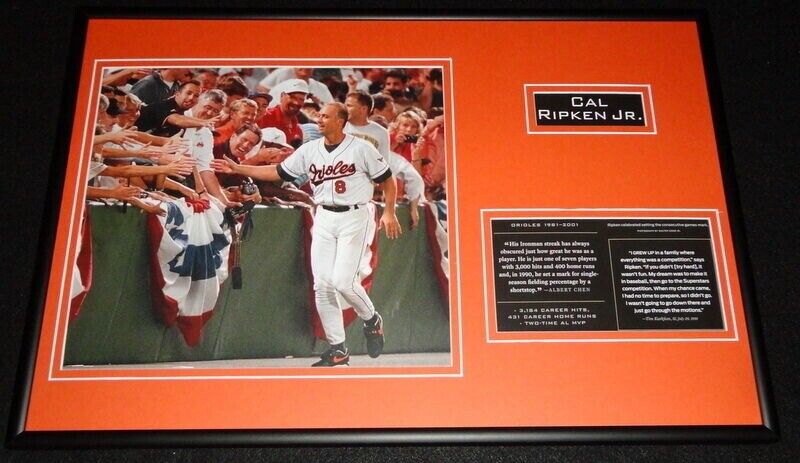 Cal Ripken Jr Framed 12x18 Photo Display Orioles