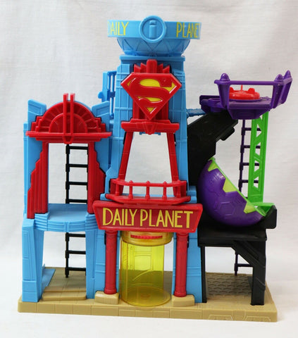 VINTAGE 2015 Fisher Price Imaginext DC Superman Daily Planet Playset